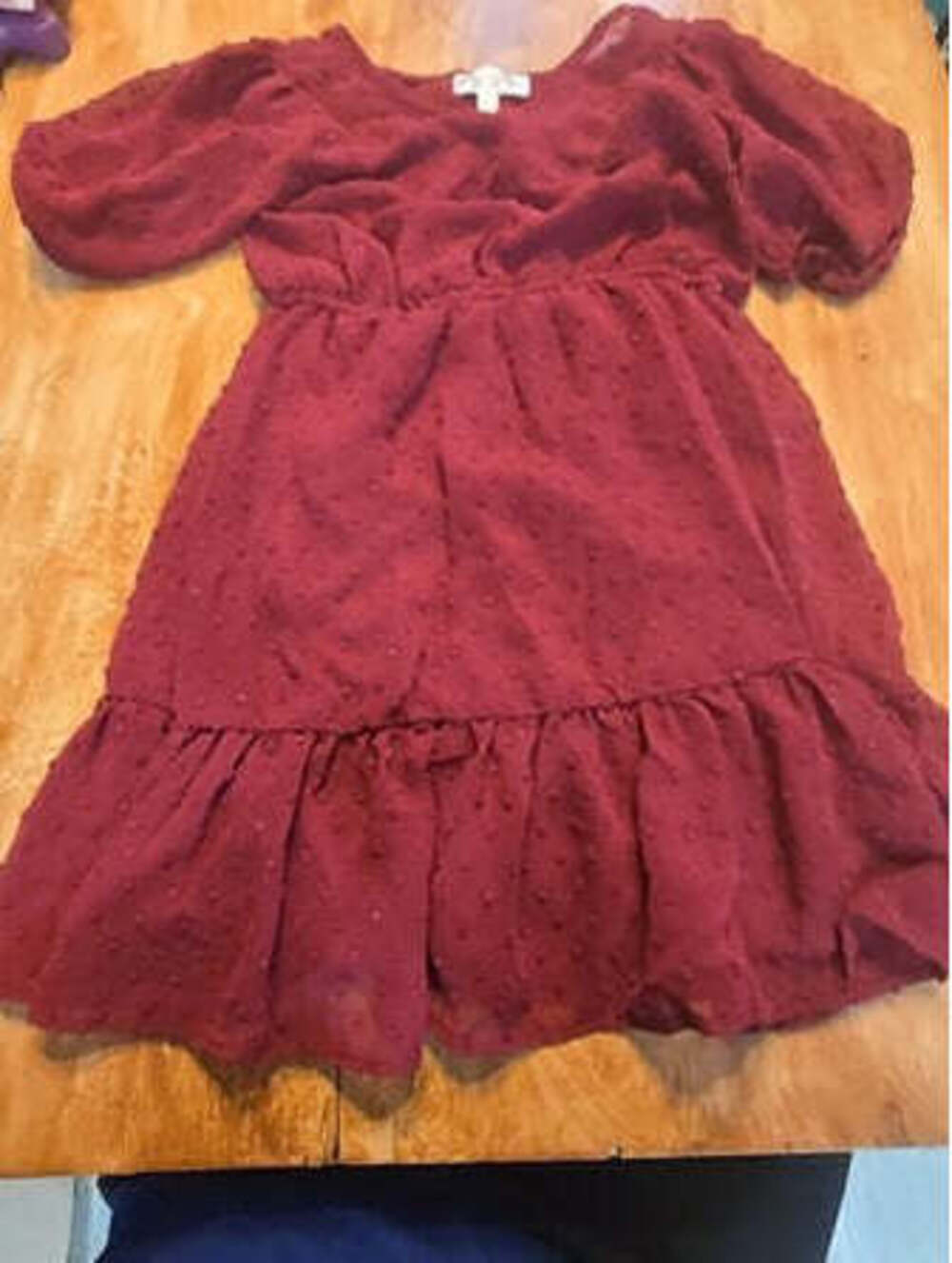 Red Wild daisy Dress, 8 G